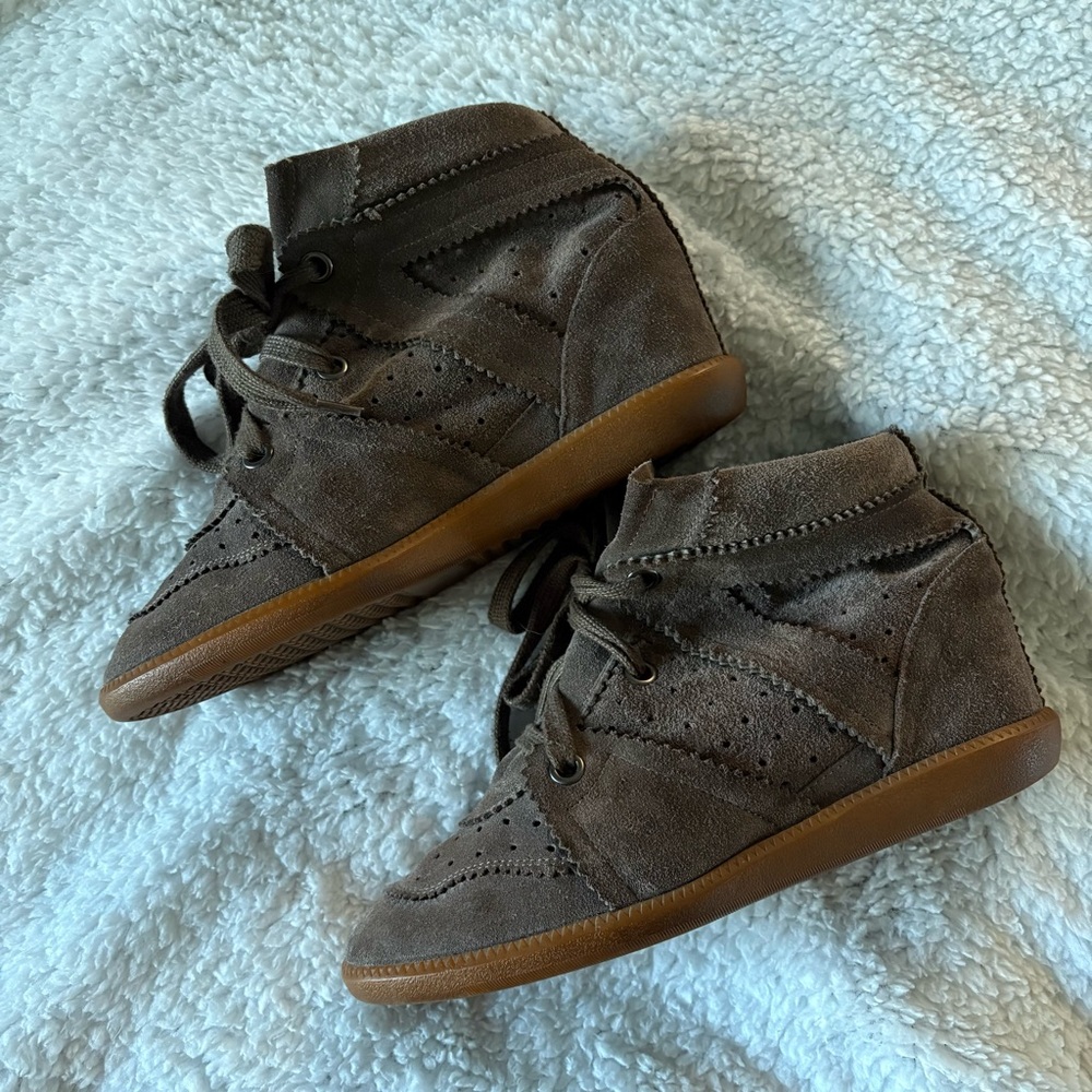 ISABEL MARANT bobby wedge sneakers - Picture 3 of 11